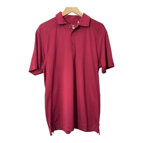 Cutter & Buck NWT Crimson Polo Shirt Short Sleeve Mens Small MCK00291 - Picture 2 of 4